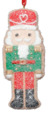 Zodax Cookie Soldier Ornaments- 3 pcs Assorted 5"