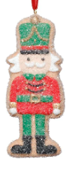 Zodax Cookie Soldier Ornaments- 3 pcs Assorted 5"