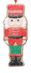 Zodax Cookie Soldier Ornaments- 3 pcs Assorted 5"