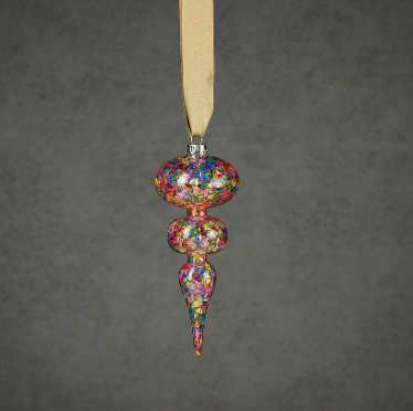 Zodax Multicolor Sequin Ornament-7.5"