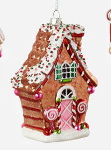 180 Sweets House / Nutcracker Ornament - 4 Assorted