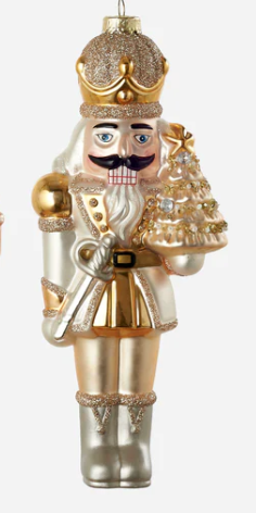 180  Gold / Silver Nutcracker Ornament - 2 Assorted