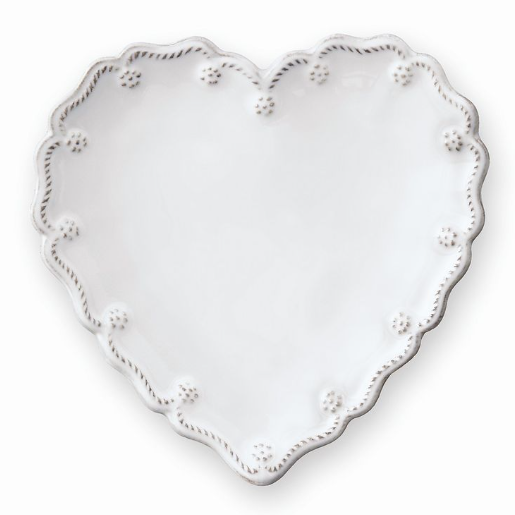 Juliska Berry & Thread 15" Heart Platter - Whitewash