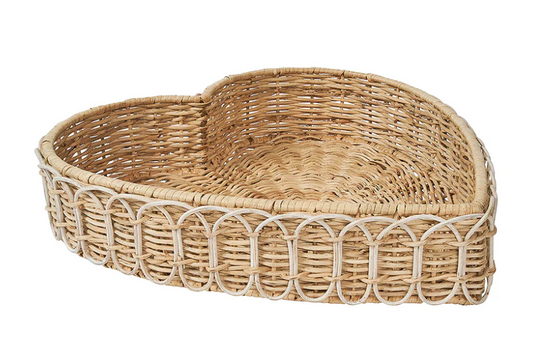 Juliska 16" Heart Tray - Whitewash