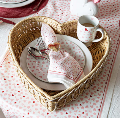 Juliska 16" Heart Tray - Whitewash