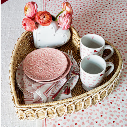 Juliska 16" Heart Tray - Whitewash