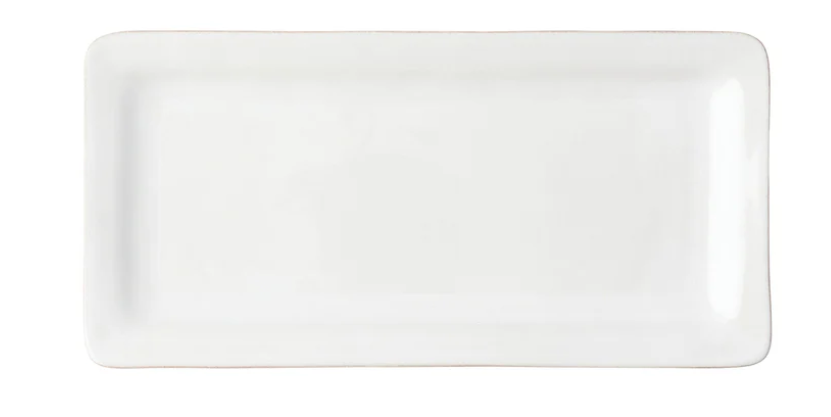 Juliska Puro 15" Rectangular Appetizer Platter- Whitewash