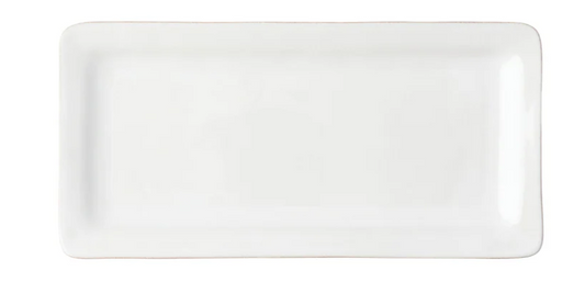Juliska Puro 15" Rectangular Appetizer Platter- Whitewash