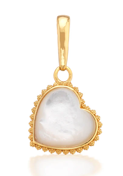 Capucine de Wulf Gem Medium Charm/Pendant - Pearl White