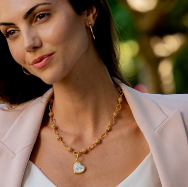 Capucine de Wulf Gem Medium Charm/Pendant - Pearl White