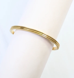 Caroline Hill Eastham Bangle Bracelet Gold