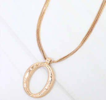 Caroline Hill Grants Layered Cascade Chain with Pendant Worn Gold