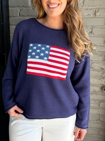 Navy Flag Sweatshirt