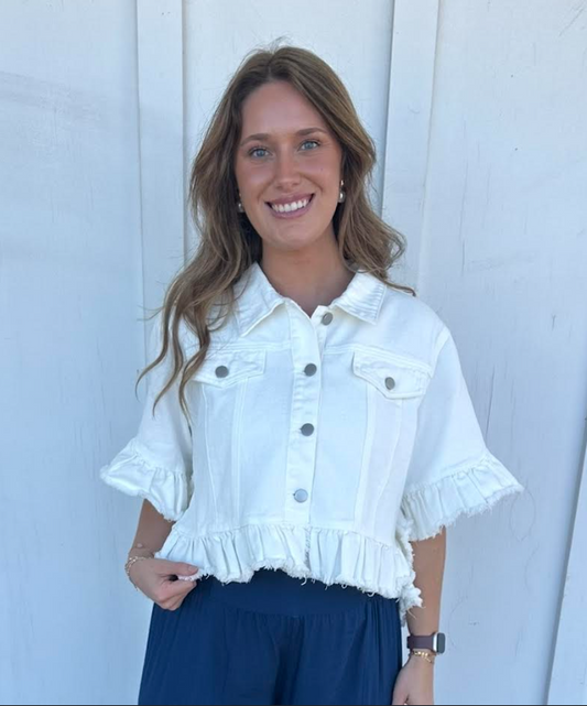 White Denim Jacket