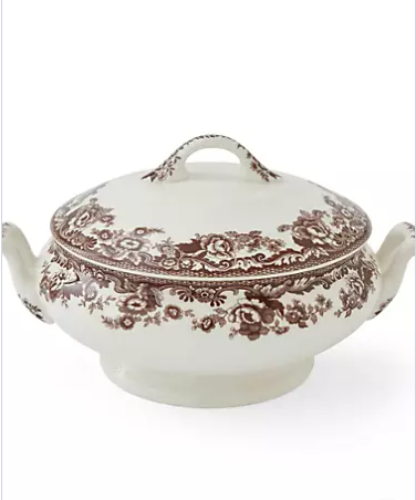 Spode Delamere Covered Vegetable Dish 9"