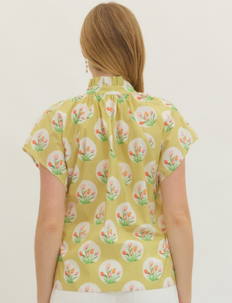Flutter Sleeve Top