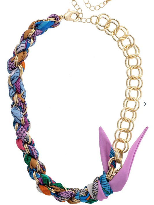 Canvas Style Noelle Chain Scarf Necklace