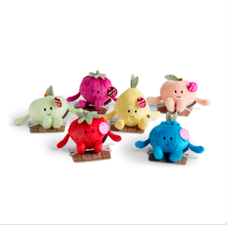 Demdaco Smello' Fellows Berry Happy Scented Plush - 6in,