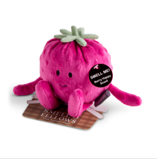 Demdaco Smello' Fellows Berry Happy Scented Plush - 6in,