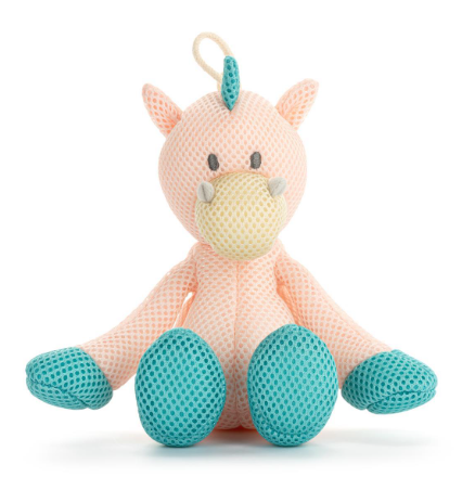 Demdaco Unicorn Bath Time Plush - 2x6in