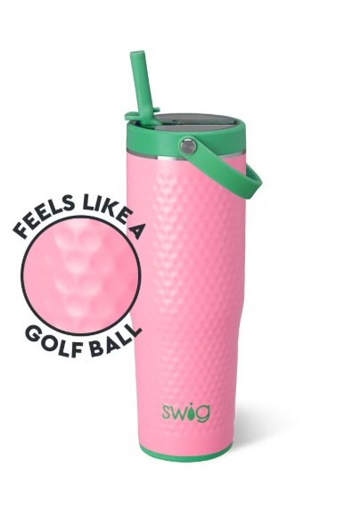 Swig Pink Golf Ball To-Go Tumbler 30oz
