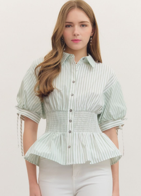 Willow Charm Puff Sleeve Blouse