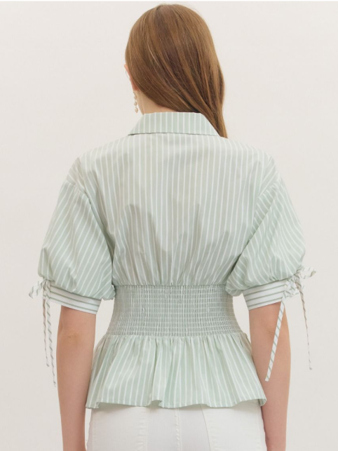 Willow Charm Puff Sleeve Blouse