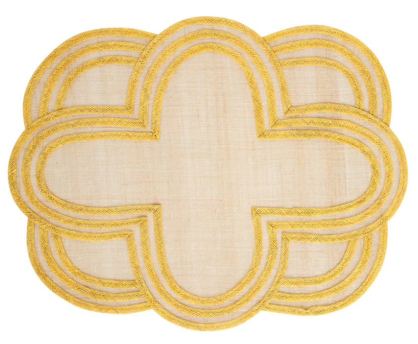 Juliska Scallop Stripe Placemat - Sunshine