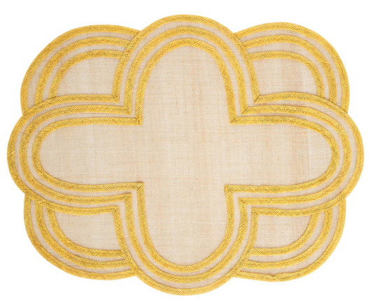 Juliska Scallop Stripe Placemat - Sunshine