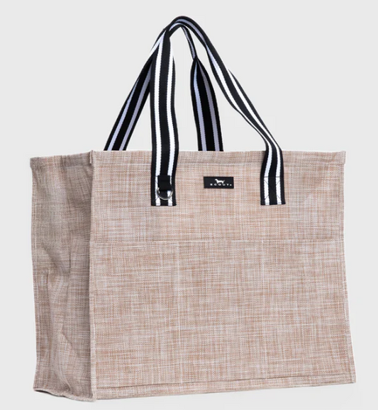 Scout Extended Stay Tote- Sand Woven