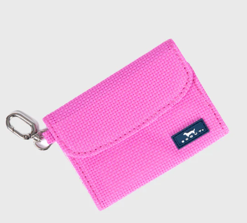 Scout Street Cred Card Holder- Red Violet Woven