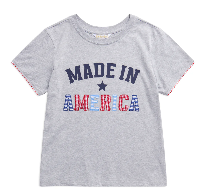 Shiraleah "Made In America" Relaxed Tee, Grey
