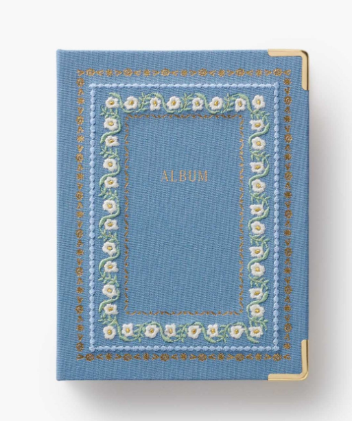 Rifle Paper Co Delphine Embroidered Small Photo Album