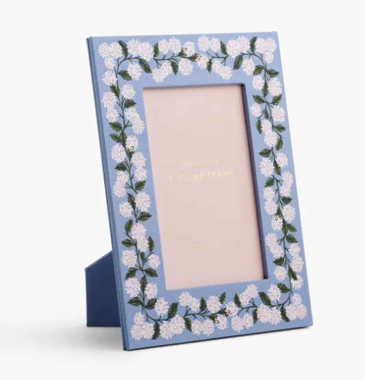 Rifle Paper Co Hydrangea Paper Wrapped 4x6 Picture Frame
