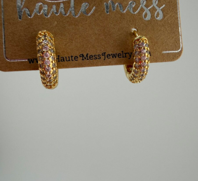 Haute Mess Pave Earrings