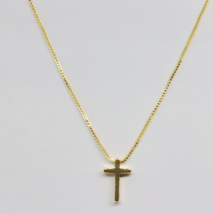 Haute Mess Gold Cross Chain