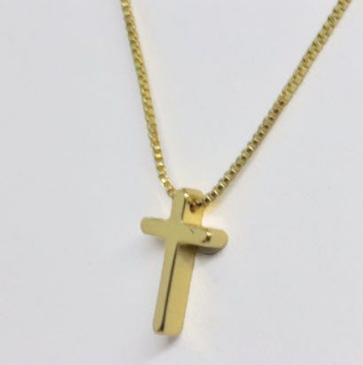 Haute Mess Gold Cross Chain