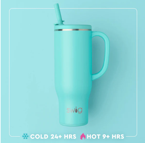 Swig Flora Azul Mega Mug 30oz
