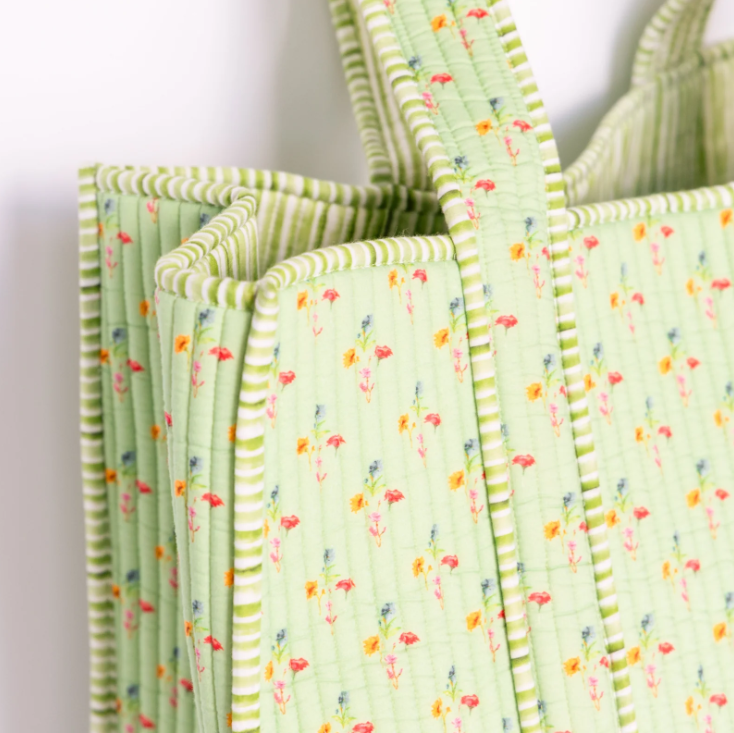 Anne Neilson Small Green Multi Tote Bag