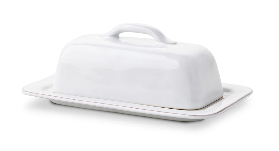 Juliska Puro Butter Dish- Whitewash