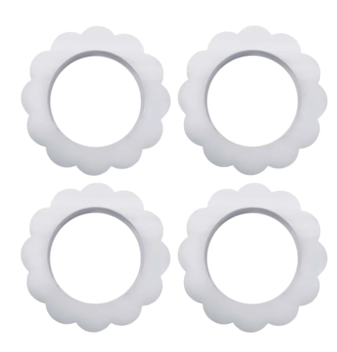 Mariposa White Scallop Napkin Ring