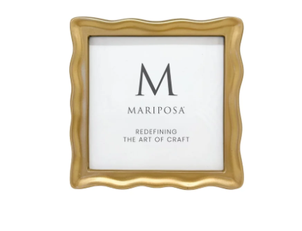 Mariposa Wavy Gold 4x4 Frame