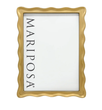 Mariposa Wavy Gold 5x7 Frame