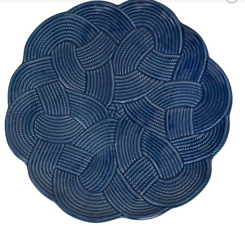 Juliska Le Panier Mystic Knot Charger/Platter - Denim
