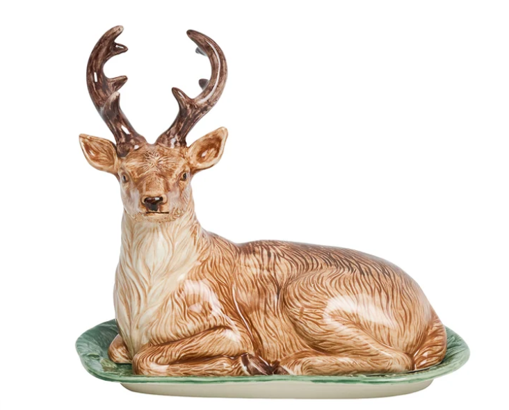Juliska Forest Walk Stag Butter Dish - Multi
