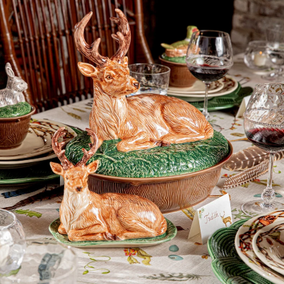 Juliska Forest Walk Stag Butter Dish - Multi