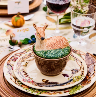 Juliska Forest Walk Deer Bowl with Lid - Multi