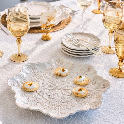 Juliska Berry & Thread Thistle Charger/Platter - Whitewash