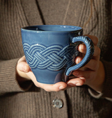 Juliska Le Panier Mystic Knot Mug- Denim
