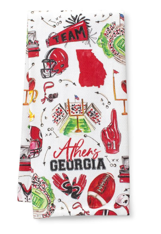 Swig Tailgates in Athens Tea Towel